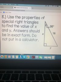 Special right triangles review (article)