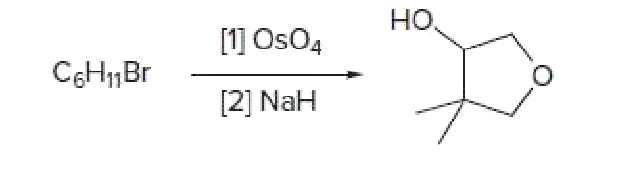 Answered: но, [1] OsO4 C6H„Br [2] NaH | bartleby