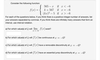 Solved Consider the function f ﻿that is continuous on the