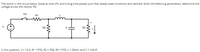 The switch in the circuit below closes at time t=0, and a long time passes such that steady-state conditions are reached. Given the following parameters, determine the
voltage across the resistor R3.
t=0
R1
R2
R3
In this question, V = 10.3, R1 = 570, R2 = 760, R3 = 570, L = 29mH, and C= 142nF.
