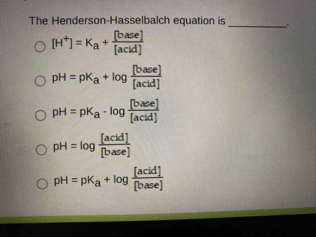What is the Henderson-Hasselbalch Equation?//Derivation of the