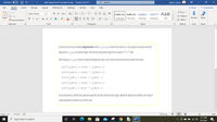 AutoSave
draft assignment CS programming - Saved to this PC -
O Search
ff
Maria Caudle
File
Home
Insert
Design
Layout
References
Mailings
Review
View
Help
8 Share
P Comments
O Find
e Replace
X Cut
- Ap
-
A A Aa v
AaBbCcDc AaBbCcDc AaBbC AaBbCcC AaB
I No Spac. Heading 1 Heading 2
Calibri (Body)
v 11
B Copy
Paste
BIU - ab x,
三。
Dictate
x A
- v A -
E E E 1=v
I Normal
Title
A Select v
Editor
S Format Painter
Clipboard
Font
Paragraph
Styles
Editing
Voice
Editor
Do Exercise 6.4 from your textbook using recursion and the is divisiblefunction from Section 6.4. Your program may assume that both
arguments to is_power are positive integers. Note that the only positive integer that is a power of "1" is "1" itself.
After writing your is_power function, include the following test cases in your script to exercise the function and print the results:
print ("is_power (10, 2) returns: ", is_power(10, 2))
print ("is_power(27, 3) returns: ", is_power(27, 3))
print ("is_power(1, 1) returns: ", is_power(1, 1))
print ("is power(10, 1) returns: ", is power(10, 1))
print("is_power(3, 3) returns: ", is_power(3, 3))
You should submit a script file and a plain text output file(bxt) that contains the test output. Multiple file uploads are permitted. Don't forget to
include descriptive comments in your Python code.
Page 1 of 1
O words
O Focus
+ 100%
3:17 AM
P Type here to search
5/5/2021
9.
