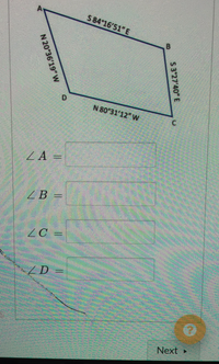 Answered: Compute All The Interior Angles Of The… | Bartleby