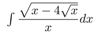 Væ – 4/x
dx
