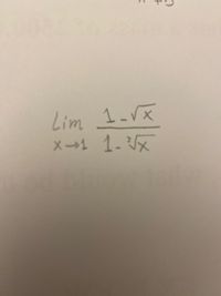 Lim 1-Vx
x1 1-
