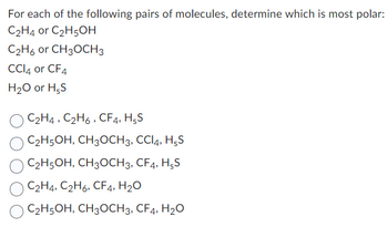 Answered For each of the following pairs of bartleby