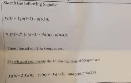 Solved b Sketch the following signals 1 xt  ut  3  Cheggcom