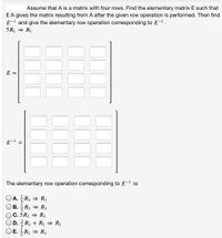 Answered Assume that A is a matrix with four bartleby