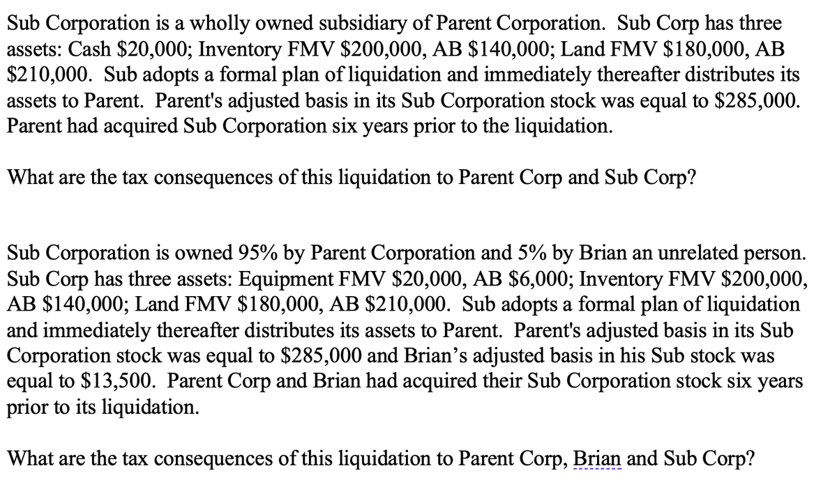 ASUB CORP INC