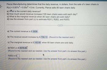 Answered: ← Pierce Manufacturing determines that… | bartleby