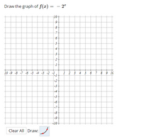 Draw the graph of f(x) =
2*
|10+
71
4
10 -9 -8 -7 -6 -5 -4 -3
8 9 10
-2
-3
-4
-5
-7
-8
-9
Clear All Draw:
