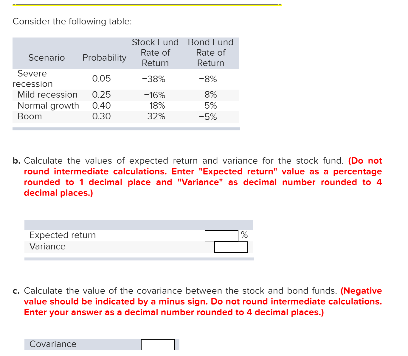 Answered Consider the following table Stock… bartleby