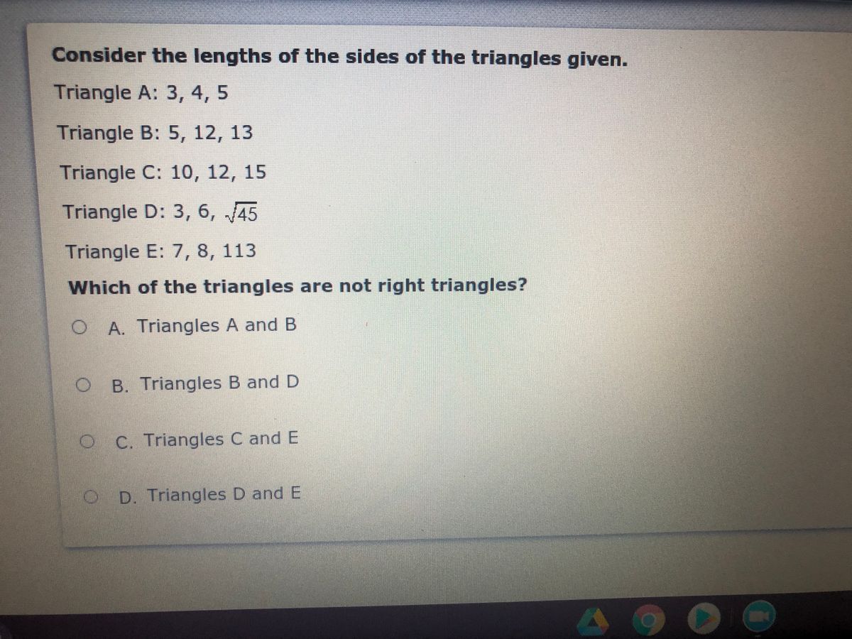 Answered Consider The Lengths Of The Sides Of Bartleby