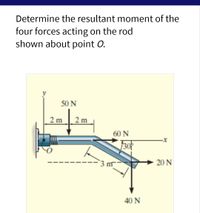 Answered: Determine the resultant moment of the… | bartleby