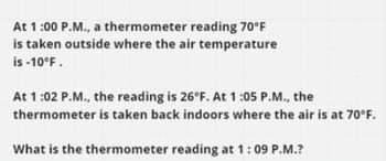 Answered: What Is The Thermometer Reading At 1:09… | Bartleby