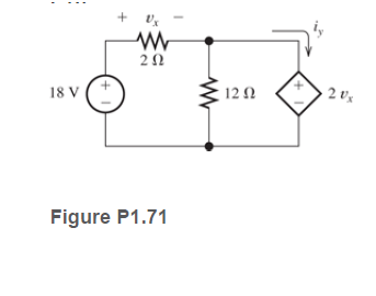 18 V
12 N
2 v's
Figure P1.71
