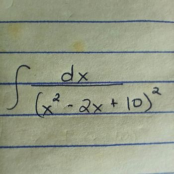 fi
dx
२
(x² - 2x + 10) ²