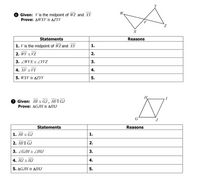 Answered: Given: V is the midpoint of WZ and XY… | bartleby