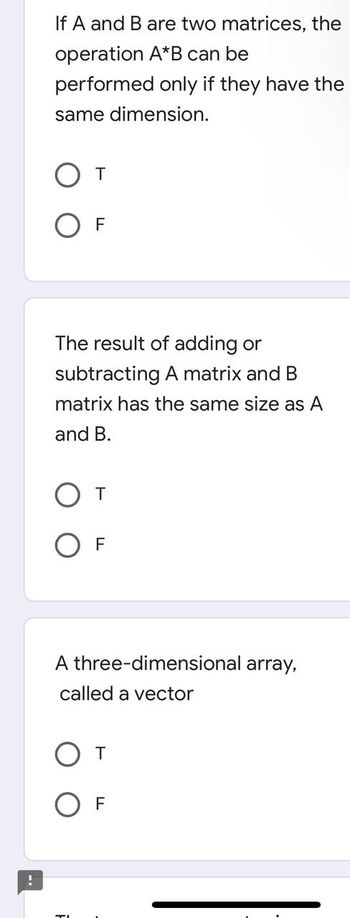 Answered: If A And B Are Two Matrices, The… | Bartleby