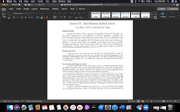 Word
File
Edit
View
Insert
Format
Tools
Table
Window
Help
11%
Tue 3:49 PM
AutoSave
W- EDFN3520-Journal Article #6-One-Way ANOVA-50
- Saved to my Mac
OFF
Home
Insert
Draw
Design
Layout
References
Mailings
Review
View
Tell me
Share
Comments
Calibri (Bo...
11
A A
Aa ♥
AaBbCcDC
AaBbCcDdE AaBb
AaBbCcDdE€
>
AaBbCcDdEe
AaBbCcDdEe
= = ==
Styles
Sensitivity
Paste
ev Av
Dictate
I
U
ab x,
x A
Normal
No Spacing
Heading 1
Heading 2
Title
Subtitle
Pane
Exercise 50 Race/Ethnicity and Self-Esteem
One-Way ANOVA with Post Hoc Tests
Statistical Guide
To review the one-way ANOVA, see the statistical guide for Exercise 49. Note that a one-
way ANOVA indicates only if a set of differences is statistically significant. For instance, if an
ANOVA indicates that the set of mean differences among Groups A, B, and C is significant, it does
not indicate which of the following pairs are significant: (1) A versus B, (2) A versus C, and (3) B
versus C. In other words, the significant ANOVA indicates only that one or more of these pairs is
significant. To pinpoint which pairs(s) are significant, post học tests (also known as multiple-
comparisons tests) are used. There are several post hoc tests, one of which, known as Duncan's test,
is reported below. Note that post hoc tests are run only to compare pairs of means in a set that has
first been identified as statistically significant with an ANOVA.
Background Notes
A one-way ANOVA was run for each row in the table in the excerpt. For each, a value of F
is shown. Duncan's test was also run for each row. In a given row, entries with superscript (*) have
significantly different means from entries with superscript (°). Note that as a general rule if there is
no indication that a difference (or a set of differences) is significant, the reader should assume that it
is not significant.
Excerpt from the Research Article'
As part of a larger study of family functioning, a total of 104 families (adolescents, mothers,
and fathers) participated in this study. All participating families in the current study included an ado-
lescent, the mother, and the father. Adolescents were required to have at least monthly face-to-face
contact with their biological mother and their biological father for inclusion....
Participants completed the age-appropriate version of the Harter Self-Perception Profiles,
which conceptualize self-esteem as perceived competence in multiple domains. The social accep-
tance domain assesses participants' perceptions of feeling accepted by peers, feeling popular, and
feeling comfortable around others. The physical appearance domain assesses participants' self-
perceptions of their attractiveness and their satisfaction with their appearance. The athletic compe-
tence domain assesses participants' feelings of their competence in sports and other physical activi-
ties. The global self-worth subscale assesses participants' feelings about themselves overall (i.e., not
tied to any specific domain...).
In order to test for the racial/ethnic group differences..., a series of ANOVAS was completed
for each informant (adolescents, mothers, and fathers). Significant ANOVAS were followed up by
post hoc Duncan's tests.
Page 1 of 2
O words
English (United States)
EO Focus
113%
DEC
étv A
W
•..
lil
00
