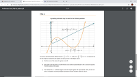 Let fand g be the functions defined by f(x)= x+et-&x + 1, and g(x) ==-
4x + 2. Let Q and R be
the two regions enclosed by the graphs of f and g shown in the figure above.
a) Find the sum of the areas of regions Q and R.
