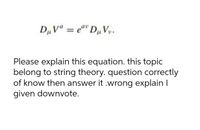 Answered: D₁ Vaev DuVv. Please Explain This… | Bartleby