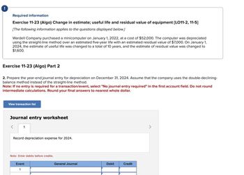 Answered Record Depreciation Expense For 2024 Bartleby   91stjra Thumbnail 