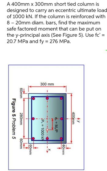 Answered: A 400mm X 300mm Short Tied Column Is… 