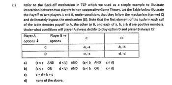 Answered: The Back-off Mechanism In TCP Which | Bartleby