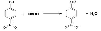 OH
+ NaOH
=N
ONa
+
+ H₂O