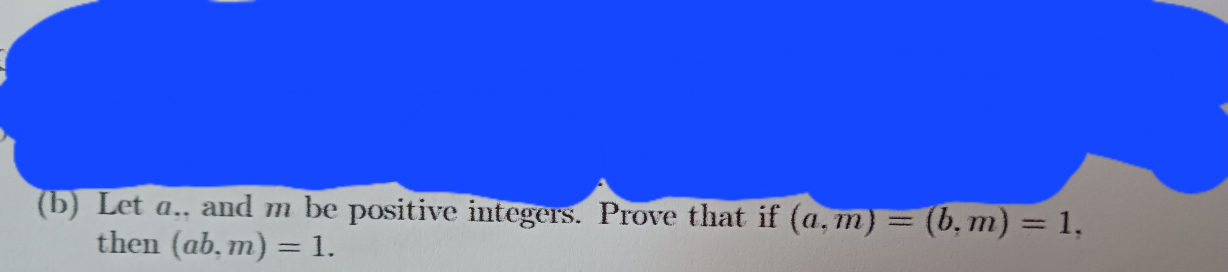 Answered: (b) Let A.. And M Be Positive Integers.… | Bartleby