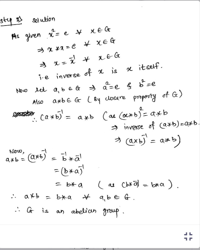 Answered: =teps) Given that, (G, *) be To a group… | bartleby