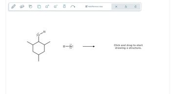 Η
:Ö-H
e
H-Br:
Add/Remove step
X
S
Ć
Click and drag to start
drawing a structure.