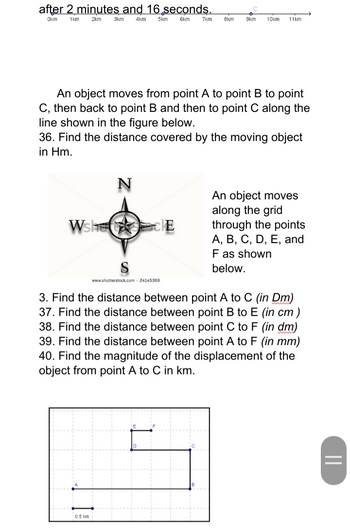 Answered: after 2 minutes and 16 seconds. Okm 1km… | bartleby