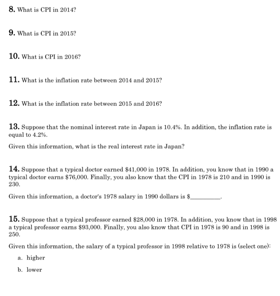 Solved 5. Use the following information for Questions 5-18