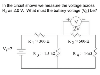 Answered: In the circuit shown we measure the… | bartleby