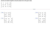 Answered Use the row reduction algorithm to find bartleby