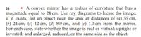 • A convex mirror has a radius of curvature that has a
magnitude equal to 24 cm. Use ray diagrams to locate the image,
if it exists, for an object near the axis at distances of (a) 55 cm,
(b) 24 cm, (c) 12 cm, (d) 8.0 cm, and (e) 1.0 cm from the mirror.
For each case, state whether the image is real or virtual; upright or
inverted; and enlarged, reduced, or the same size as the object.
26
