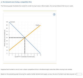 Answered: 2. The demand curve facing a… | bartleby