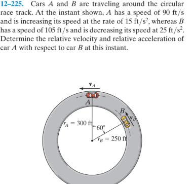 Answered: 12–225. Cars A And B Are Traveling… | Bartleby