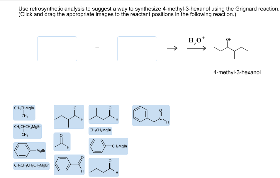 use retrosynthetic analysis to suggest a way to synthesize 1 phenyl 1 propanol
