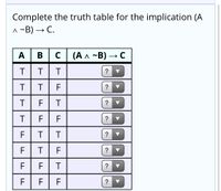 Answered: Complete The Truth Table For The… | Bartleby