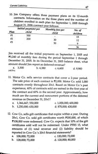 three 12 month contract