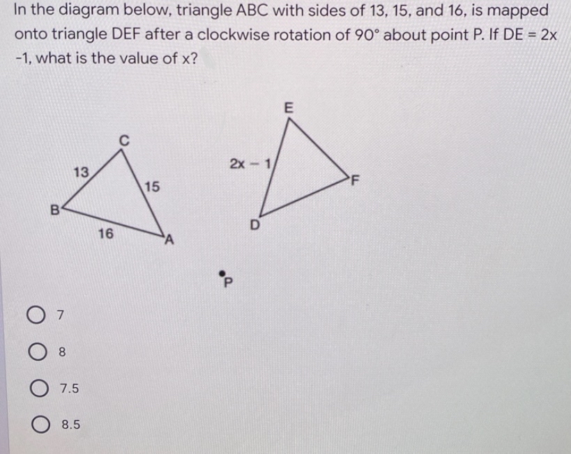 Answered In The Diagram Below Triangle Abc With Bartleby