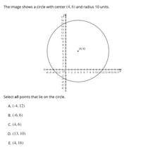 Answered: The image shows a circle with center… | bartleby