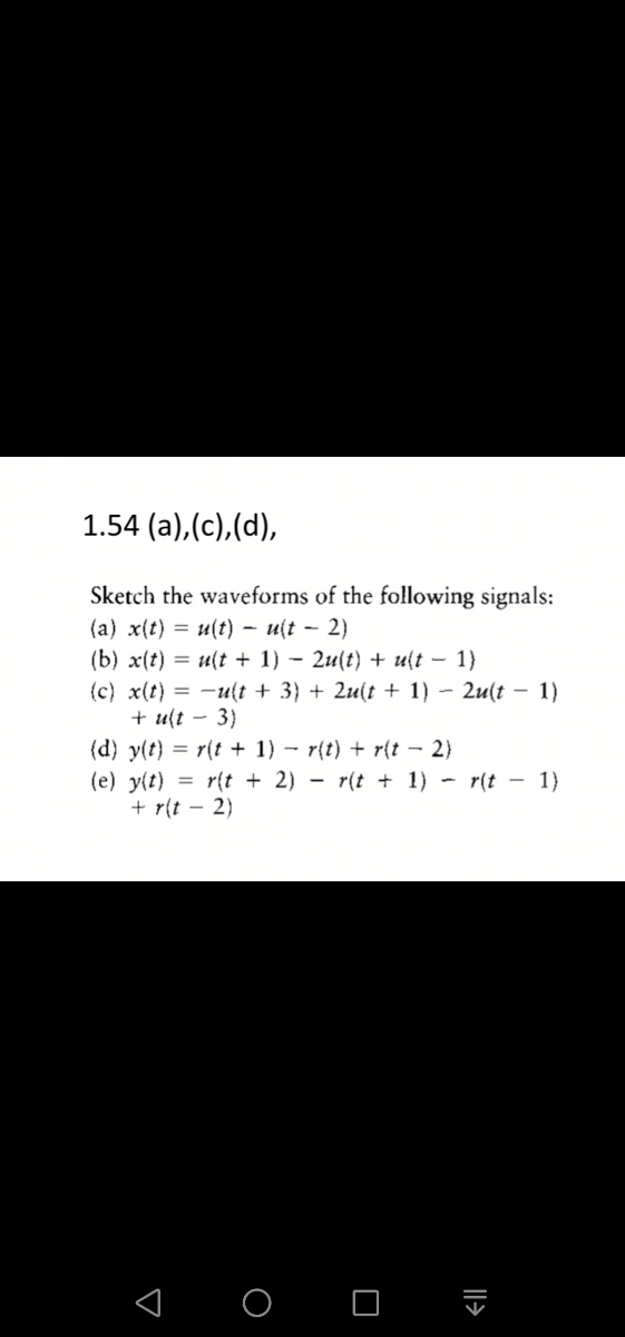 Solved 8 3 for the signal xt shown below sketch the  Cheggcom