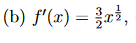 (b) f(x) = 3x,