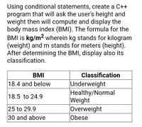 Answered: Using conditional statements, create a… | bartleby