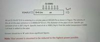 Q=2000J
Tout=?
V(m/s) D=0.1m
air
Air at (3.15x10^2) K is entering in a circular pipe at 101325 Pa as shown in Figure. The velocity of
the air at the pipe entrance is (1.0000x10^0) m/s. The diameter of the pipe is 0.1m. Specific gas
constant of air is 287 J/kg-K. Specific heat of air is 1000 J/kg-K. Find the outlet temperature if 2000
J of heat is added to the pipe.
Answer should be in 'K' with three significant figures.
Note: Your answer is assumed to be reduced to the highest power possible.
