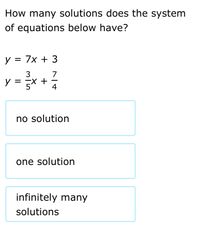 Answered: How many solutions does the system of… | bartleby